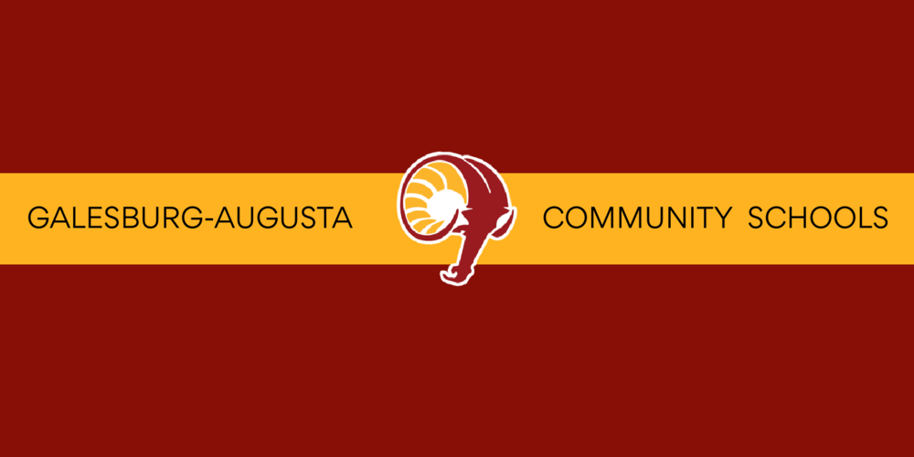 Galesburg-Augusta Community Schools with Ram logo