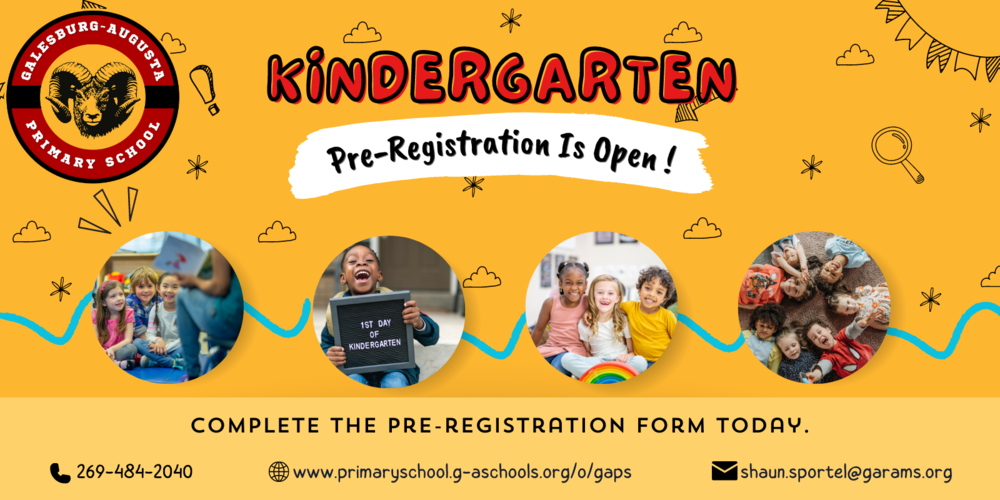 Kindergarten Pre-Registration is open